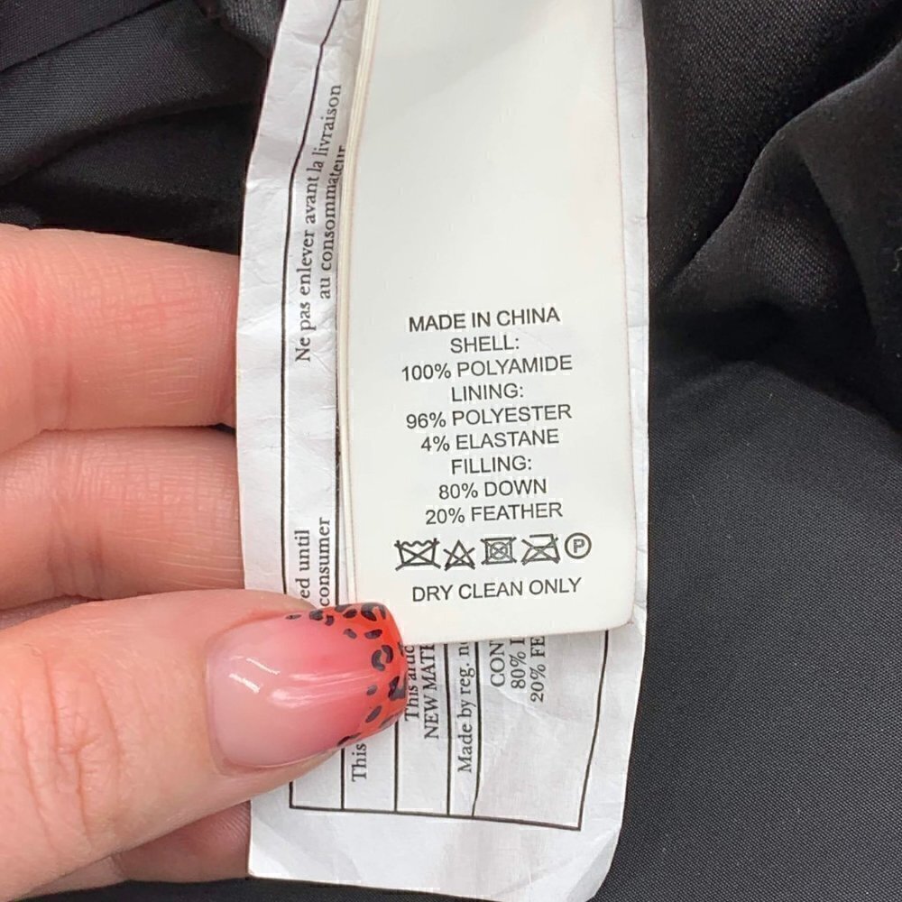 Kate Spade Black Peplum Puffer Jacket - Picture 6 of 6